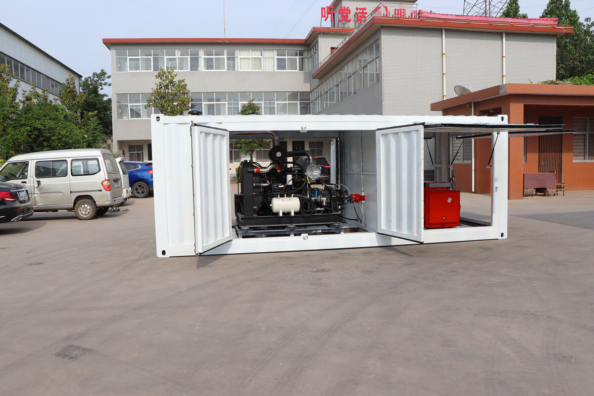 grouting pump in container