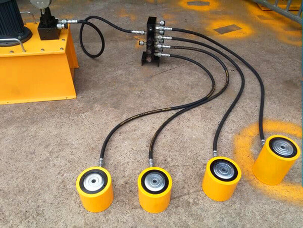 synchronous lifting hydraulic jack