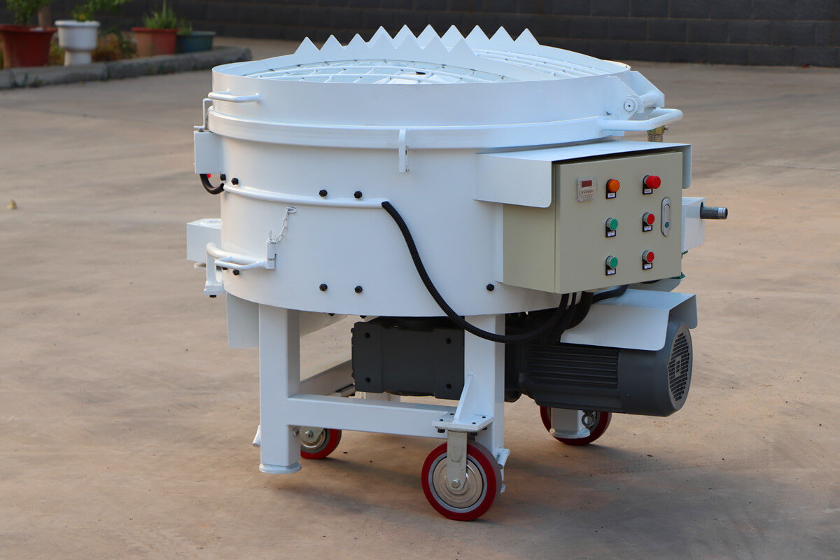 100liters 100kg refractory castable pan mixer