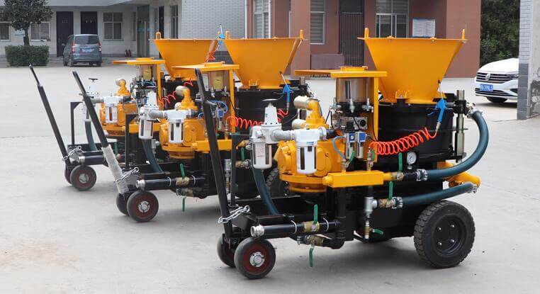 maintenance and repair of shotcrete machine