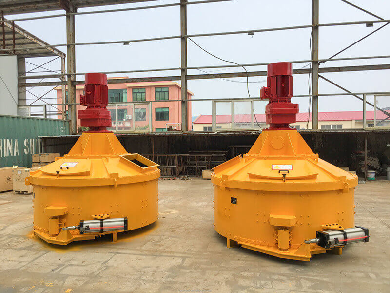 high shear pan mixer for mixing UHPC