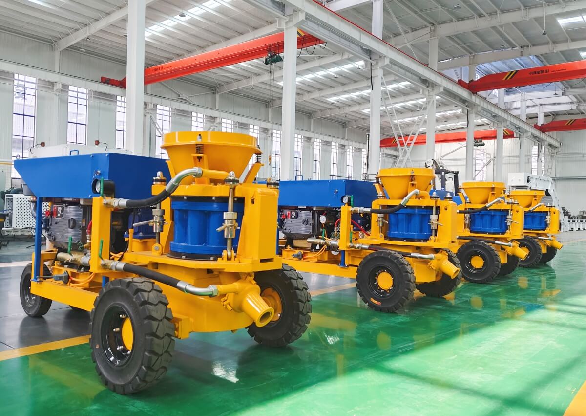 concrete spraying machine for swimming pool