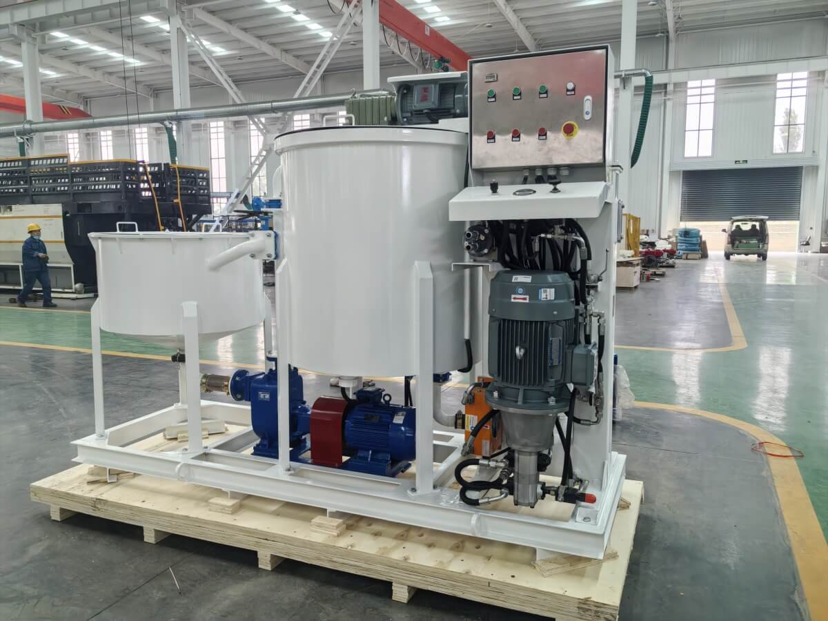 grout injection plant for grouting and anchors