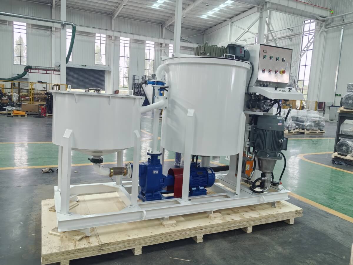 injection plant for grouting and anchors