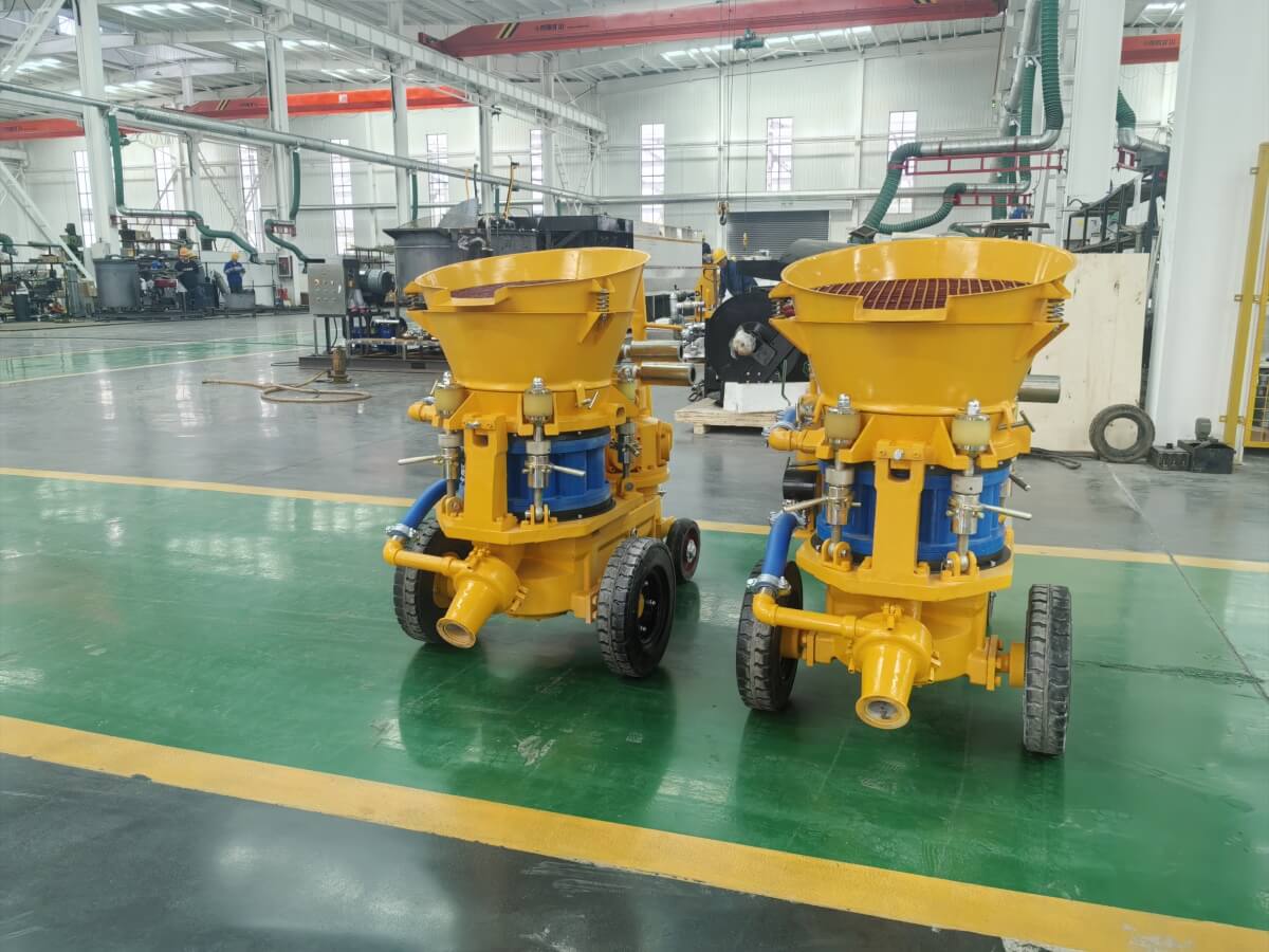 pneumatic dry mix gunite machine