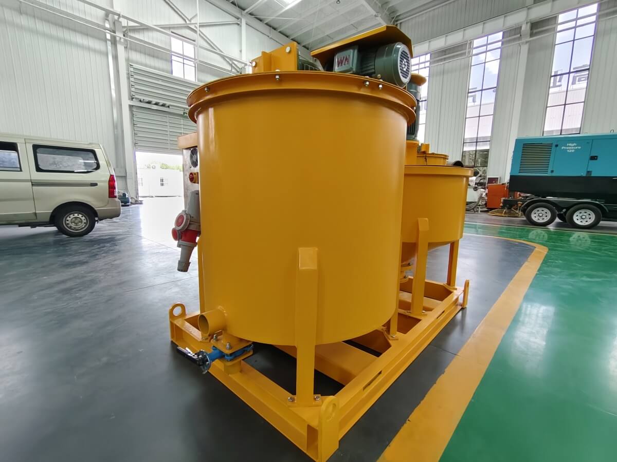 cement grout mixer with agitator