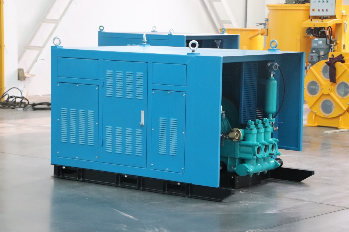 high pressure triplex grout pump