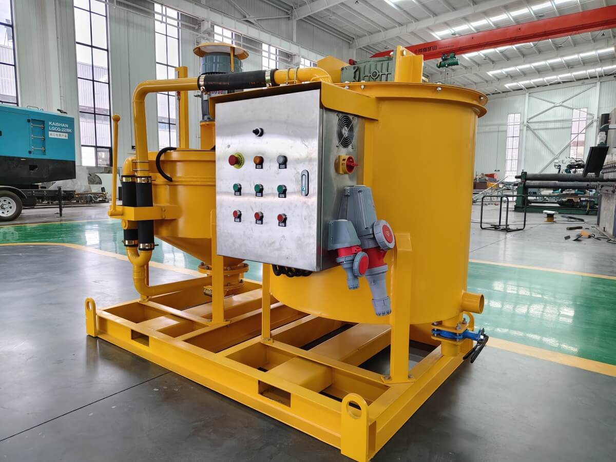 Cement slurry bentonite grout mixer for bored pile working