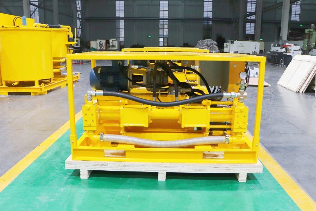 Double cylinder high pressure cement grouting pump