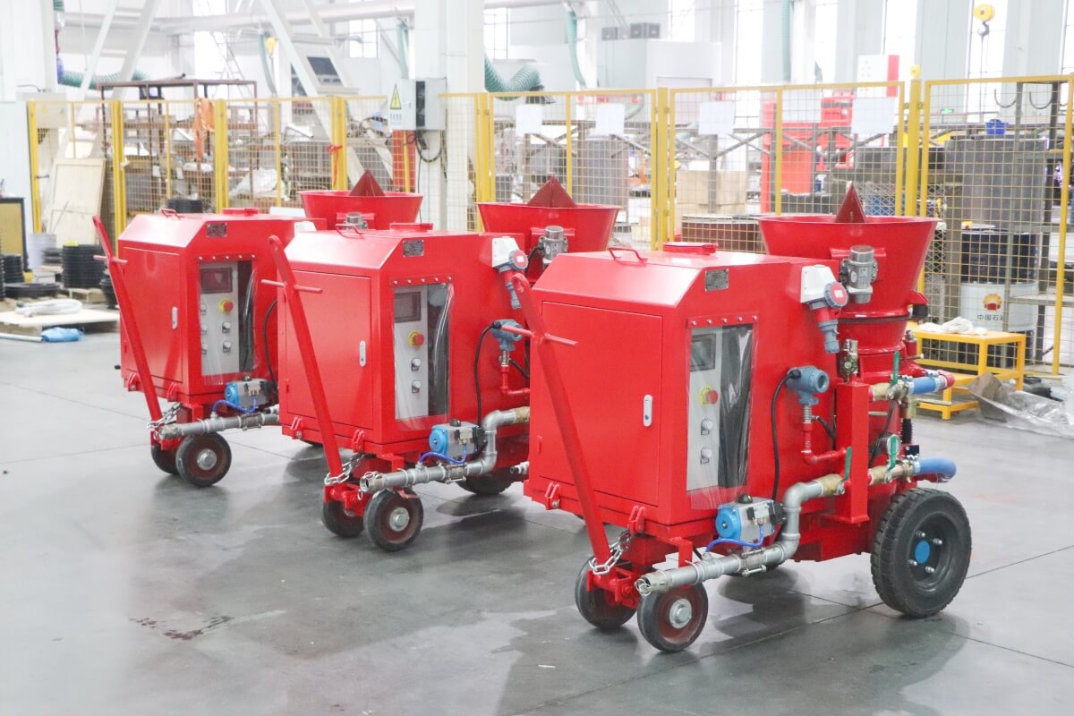 dry mix refractory gunning machine