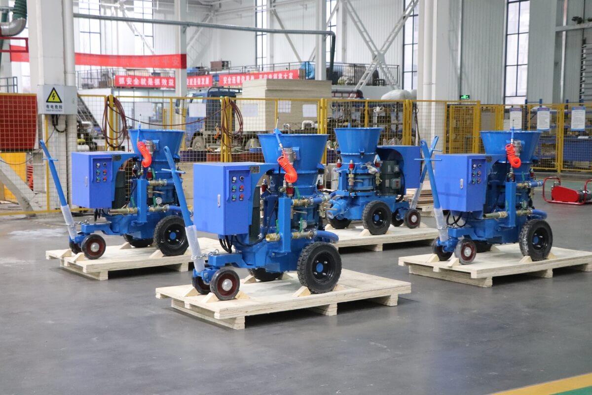 gunning machine for hot refractory repair