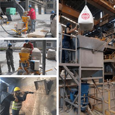 lime plant used refractory gunite machine