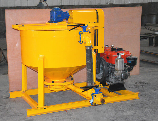 Diesel engine driven grout mixer 