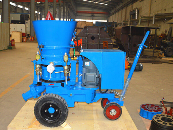 gunite machine for repairing furnace