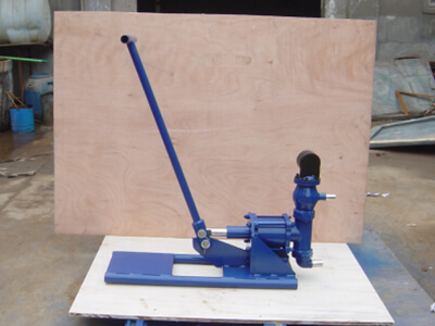 hand operated cement grout pump