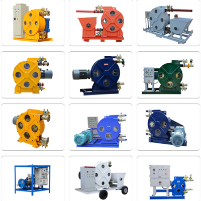 Industrial squeeze hose peristaltic pump