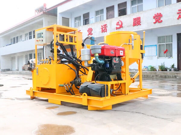 High flow and low pressure grout plant unit