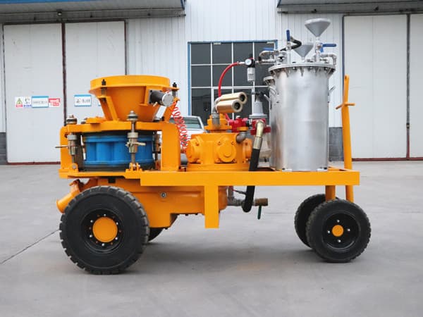 5m3/h pneumatic wet mix shotcrete machine