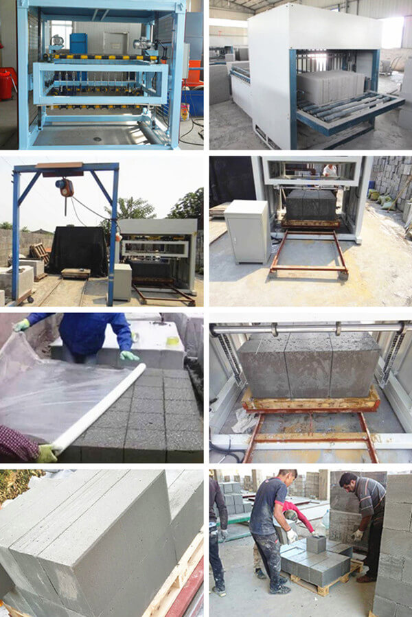 foam concrete block cutting machine