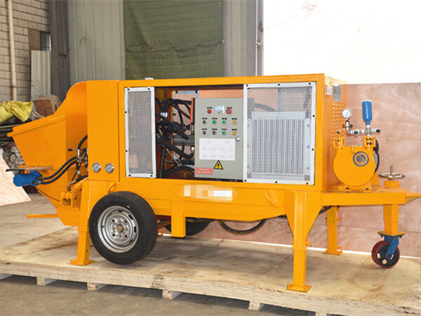 Shotcrete machine for dry spraying and wet spraying