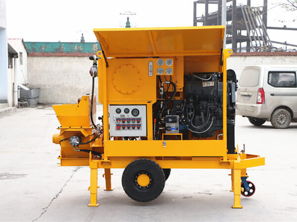 small concrete pump