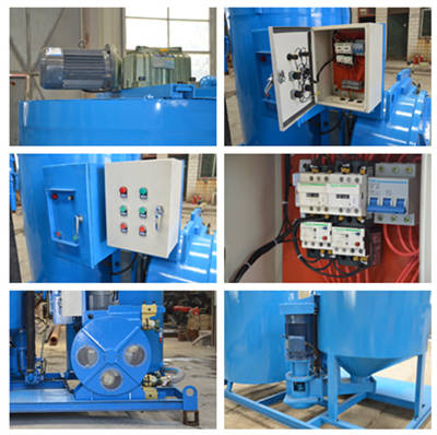 grout mixing and pumping plant