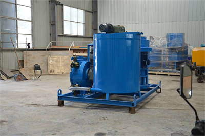 grout mixing and pumping unit
