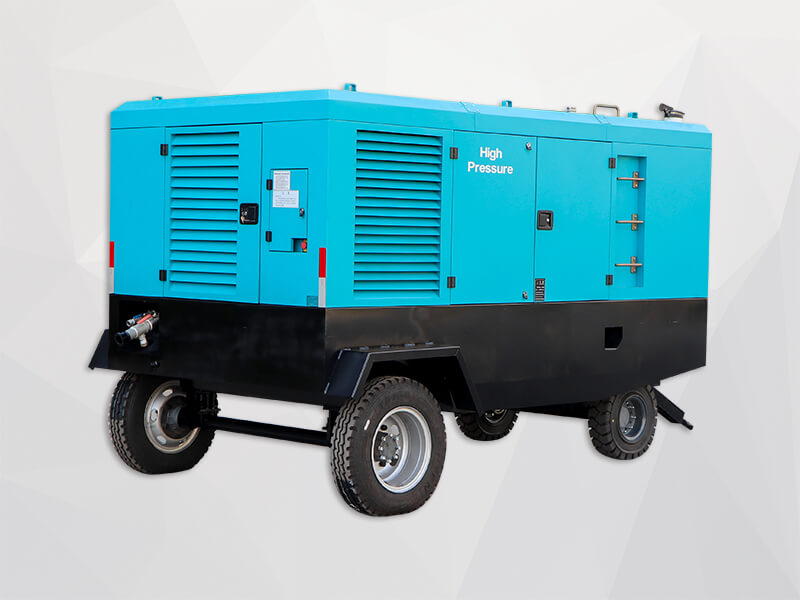 portable diesel screw air compressor