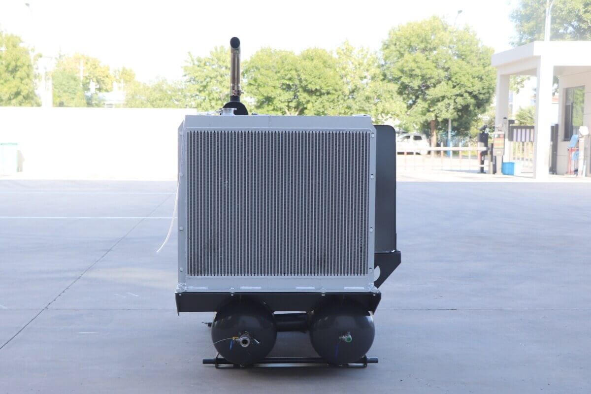 compact diesel powered air compressor