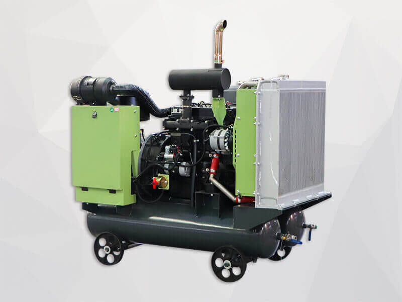 compact rotary screw diesel compressor