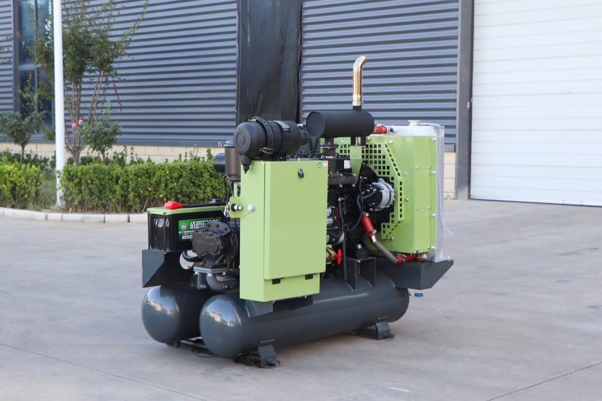 open frame screw air compressor