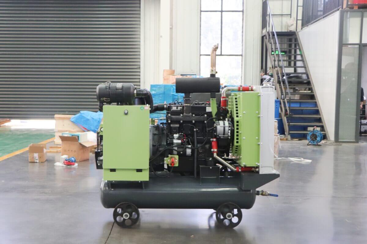 rotary screw diesel air compressor for sale