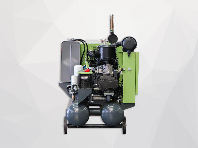 rotary screw diesel air compressor