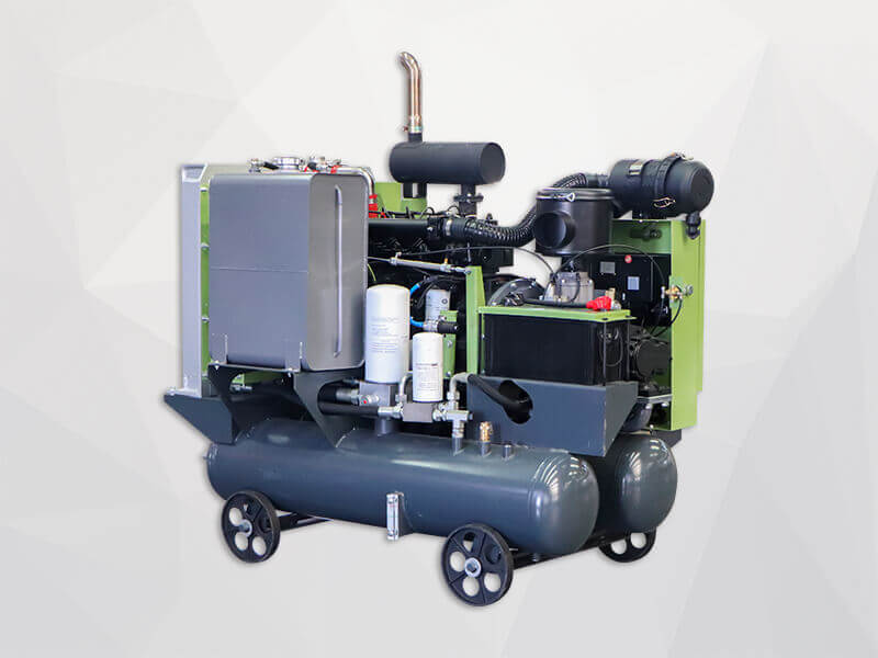 small diesel screw air compressor