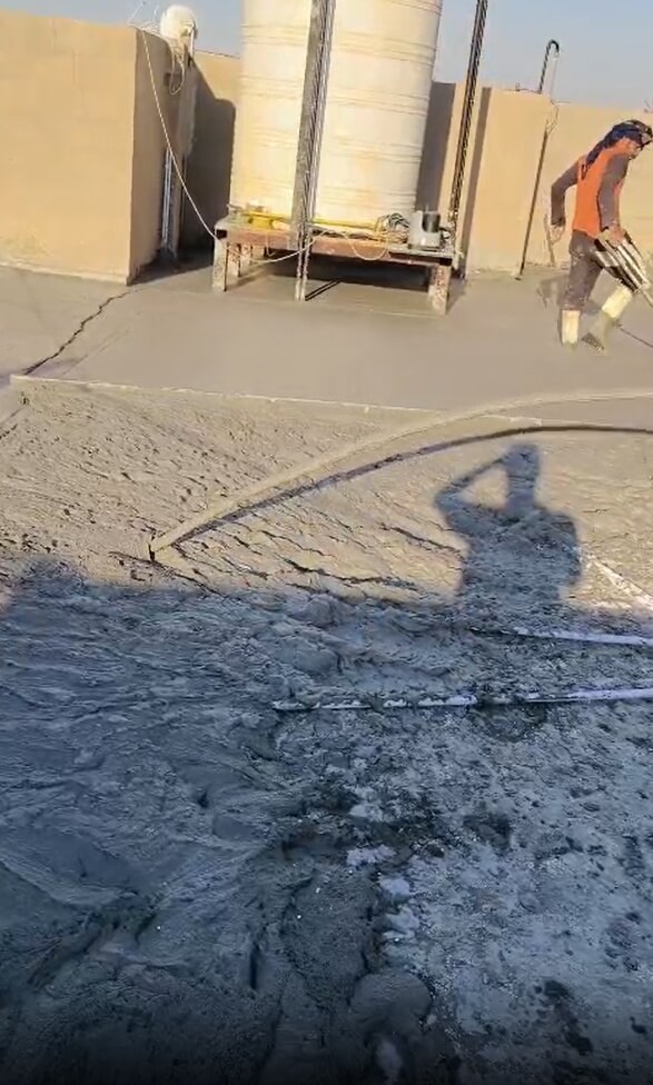 CLC foam concrete equipment for Pour roof