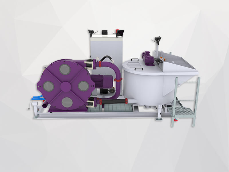CLC foam concrete backfill machine