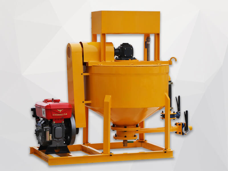 grout mixer with diesel engine