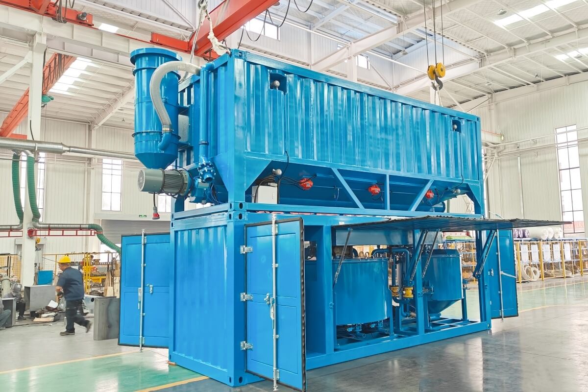 Automatic cement bentonite grout mixer station
