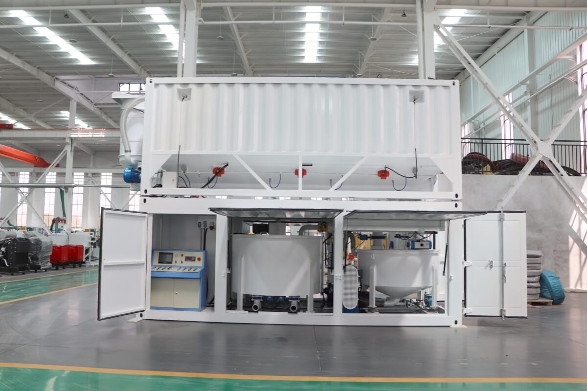 Grout Batching Mixing Plant Station With Silo