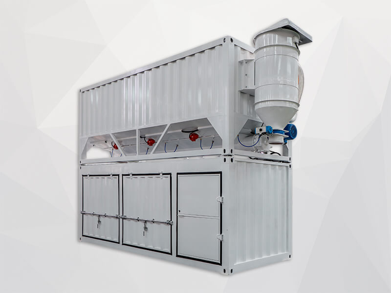 automatic cement grout mixer with cement silo