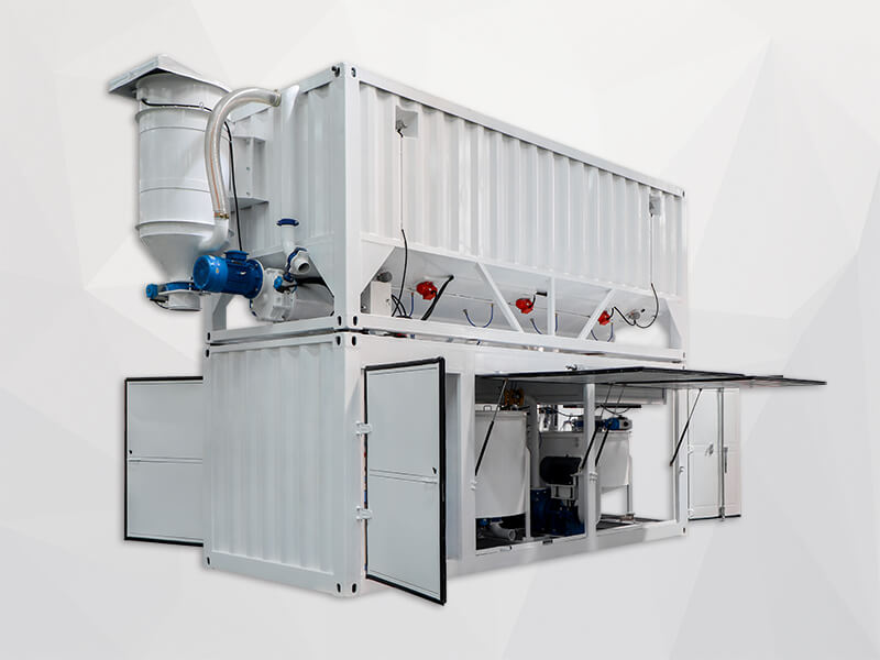 container type automatic cement grout mixer