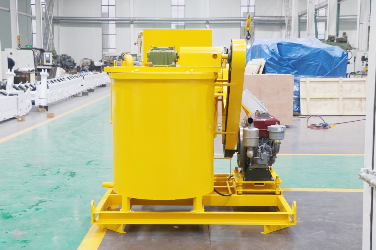 Colloidal diesel grout mixer