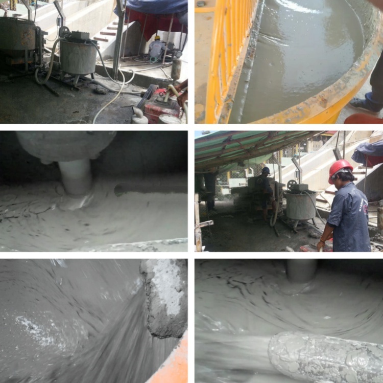 electric cement grout mixer application