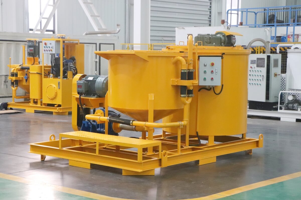 cement grout mixer with agitator