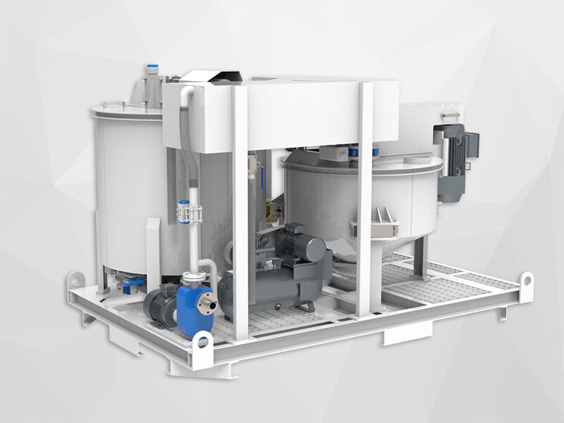 High speed grout mixing machine