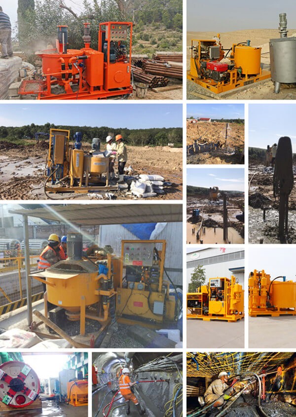 Cement slurry and mortar pumping station application