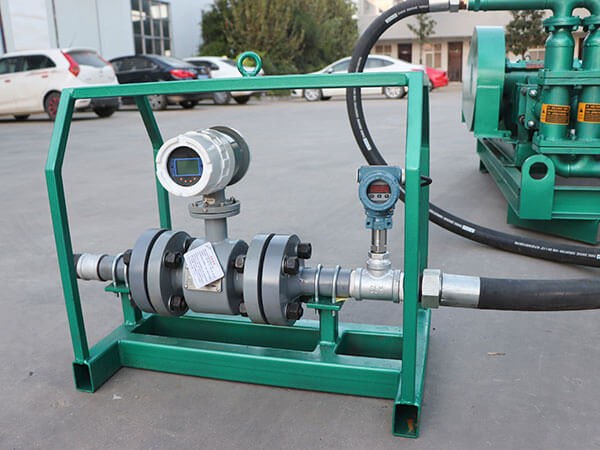 Electromagnetic flow meter of grout station
