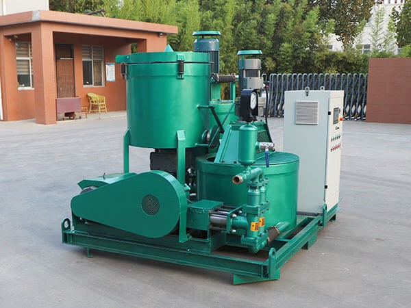 grout mixing pump station