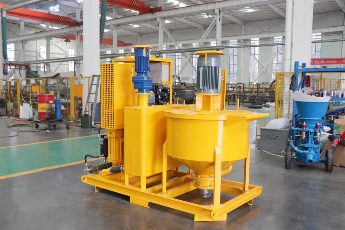 compact grout pump with mixer plant