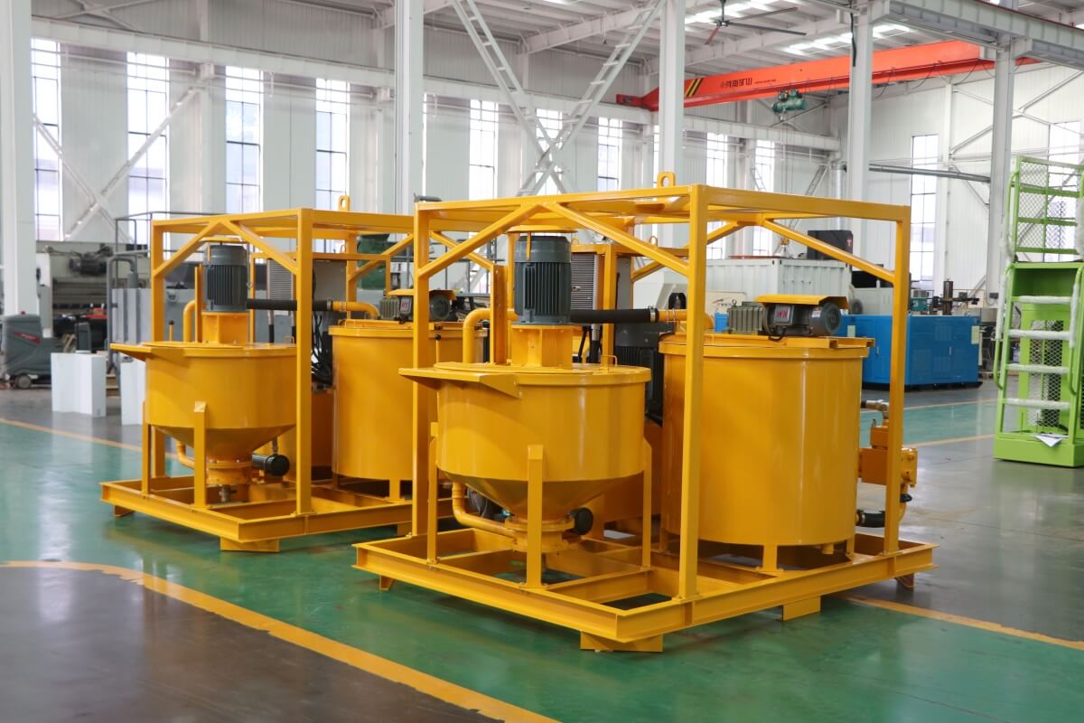 electric grout mixer and pump